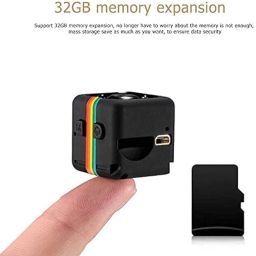 BOVTY 1080P Mini Camera with Low Light Vision, Mini Portable Security Camera, Hidden Camera with Audio and Video Recorder for Home/Office Security Camera. (Black) image 5