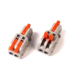POWER CONNECT 1 in 2 Out Quick Wire Connector, Speed wire Quick Connector, Releasable Wire Connector, Secure & Removable Electrical Connector, Effertless Electrical Connectors (Set of 5) Orange image 3