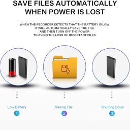 Smallest Audio Recorder 16GB Mini Voice Recorder Small Hidden Spy Audio Recorder Device Long Lasting Battery Sound Recorder Device for Professional and Personal Use (16gb) image 3
