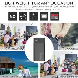 TECHNOVIEW WiFi Power Bank Security Camera H10 Plus, 1080P HD Audio Video Recording Indoor Camera with Real Time Remote Control, Night Vision, Motion Detection image 2