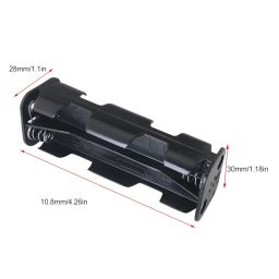 Set of 3 Two Level 8 AA12V with 9V Button Battery Holder with Leads 0.94x 0.51x 0.39 inches Back to Back Long Type I 9V Battery Wiring Button Connector image 2