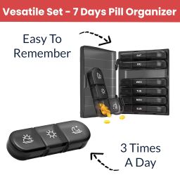 TEMPERIA Medicine Organizer Box for 1 Week, 3 Times a Day - Pill & Tablet Storage Box for Home - Moisture Proof Pillbox for Daily & Weekly Use - Travel-Friendly Small Container (MN03) image 2