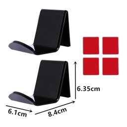 UJEAVETTE Toy 2xAcrylic Headphone Stand Holder Earphone Game Controller Hanger Display Black Display Cases & Stands image 5