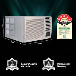 Haier 1.5 Ton 5 Star Twin Inverter Side Flow Window AC (Copper, Turbo Mode, Anti Bacterial Filter, Cools at 54°C Temp, Long Air Throw - HWU18I-AOW5BN-INV,White) image 5