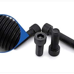 Rpi shop - M6x 12mm Socket Head Cap Screws, Allen Socket Drive, Fully Thread, Bright Finish, Machine Thread, Quantity - 10 Pcs image 2