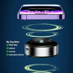 Auriglo Universal Windshield and Dashboard Phone Mount 360° Rotation Strong Suction Compatible with All Smartphones Easy One-Touch Operation Secure & Stable Car Phone Holder image 1