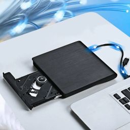 LipiWorld® 2in1 External DVD Optical Drive Type-C & USB 3.0 CD Writer Slim Portable External Optical CD/DVD +/-RW Drive Writer Burner Player High Speed Data Transfer for Laptop Desktop Windows image 4