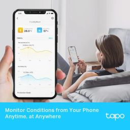 TP-Link Digital Hygrometer Thermometer Tapo T315 Smart Temperature & Humidity Monitor | Real Time | Home Automation | Free Data Storage & Visual Graphs | Hub Required image 3
