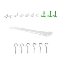 Amazon Brand - Solimo UV Stabilized HDPE Bird Net/Pigeon Net | 10x15 Ft | Clips & Tying Ropes Included (White) image 3