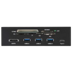 Pomya Internal Card Reader Dashboard, 5.25 inches Multifunction PC Front Panel Support USB 3.1/3.0 Port SD/MS/XD/M2/MSO image 5