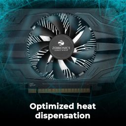 ZEBRONICS GTX1050TI-4GD5 Graphic Card with Display outputs HDMI, DVI & VGA,PCI Express x16 (pci_e), 4GB GDDR3 RAM image 5