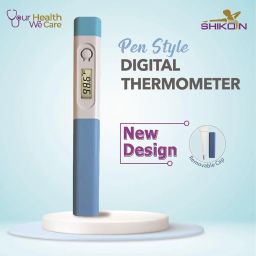 SHIKON SK-033P Pen Style Digital Thermometer, Fast Reading, Mercury Free, Fever Alarm, Memory function, Low Battery Indicator, Auto Switch Off, Two Year Warranty, Made in India image 1