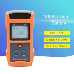 HANUTECH 2 In 1 Multimeter Fiber Optical Power Meter And Visual Fault Locator, Fc/Sc Connectors, Opm -50Dbm~+26Dbm Flv >10Mw, Battery_powered image 2