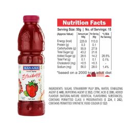 Manama Black Currant Crush and Strawberry Crush | 750ML Each | Topping for Cakes, Pies and Shakes | Pack of 2 image 2