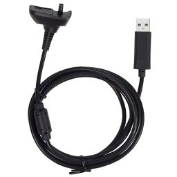 GAMENOPHOBIA® Xbox 360 Charging Cable - 2 Pack Black for Wireless Controllers | Durable, Fast Charging, Quality image 2