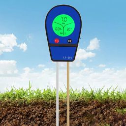 Mastyle® 4 in 1 Digital Soil Meter with LCD Display for pH Temperature and Humidity Testing image 1