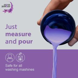 Moon & Mount liquid detergent, top load front load, detergent liquid for washing machine - balanced PH, Non-toxic 5+1L (Lavender) image 5