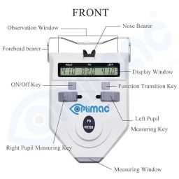 Optimac Digital PD Meter Pupilometer Pupil Distance Meter Optical Instrument CE Approved|pd Meter image 2