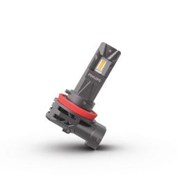 Philips WeatherVision LED car headlight bulb (H8/H9/H16-Fog), ultra-compact direct-fit, Halogen color match, easy install, LED performance, 3500K, set of 2 image 2