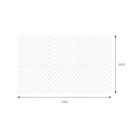 Amazon Brand - Solimo UV Stabilized HDPE Bird Net/Pigeon Net | 10x15 Ft | Clips & Tying Ropes Included (White) image 5