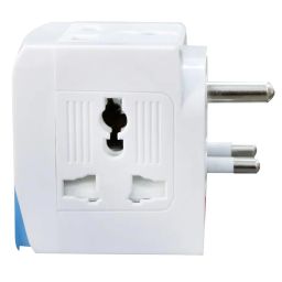 SKADIOO Universal Charger Adapter 5A - 250V | 2 Years Warranty, 3-in-1 | Adapter Charger, Universal Travel Adapter All in One, Multi Plug Adapter, Individual Switch and Fuse Protected (White, Blue) image 4