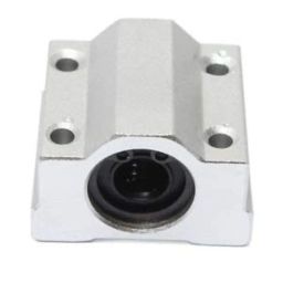 Robocraze SCS10UU 10mm Slide Unit Block Bearing Steel Linear Motion Ball Bearing Slide Bushing Shaft CNC Router DIY 3D Printer (2 Pieces) | 3D Printer Project image 1
