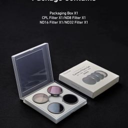 TELESIN Lens Filter Set for DJI Action 5/4/ 3 Camera Accessories, 4-Pack CPL ND32 ND16 ND8 Polarizing Neutral Density HD Filter Lens Protective Protector Cover for DJI Osmo (ND Filter) image 5