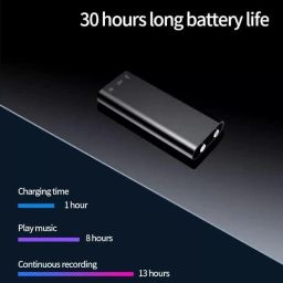 DDLC Mini Small Voice Audio Recorder Super Long Storage Capacity 16GB | up to 16 Hours Recording | Date & Time Stamp | Easy to Use | Crystal Clear Digital Recording Mp3 Player (16gb Voice Recorder) image 5