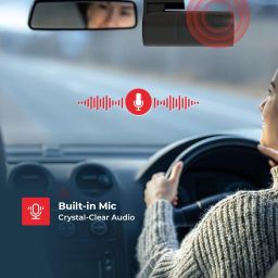 Trueview 2MP Dash Camera with Wi-Fi, Built-in G-Sensor, Microphone, Time Lapse, Emergency Video, Speed Alerts, TrueCloud App Support, 256GB Micro SD Compatibility (G-Sencer + GPS) image 2