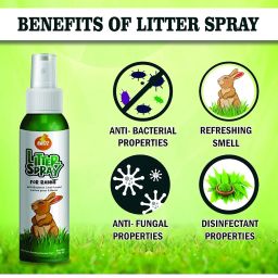 Boltz Rabbit Litter Spray with Lemon Grass and Neem, Medium, 200 ml image 3