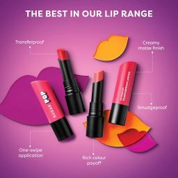 SUGAR POP Ultrastay Transferpoof Lipstick with Vitamin E | Smooth Glide | Waterproof | Longlasting | 4gm - 11 Maroon Magic image 2