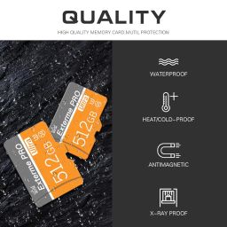 Micro SD Card 512GB High Speed Mini SD Card Class 10 Memory Card 512GB Designed for Game Console,Android Smartphones,Tablets image 1