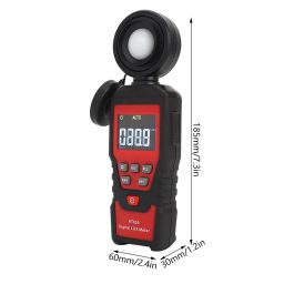 HT620 Portable Light Meter Digital Luxmeter Testing Instrument with High Accuracy, Fast and Sensitive, 180 Degrees Rotating Probe image 2