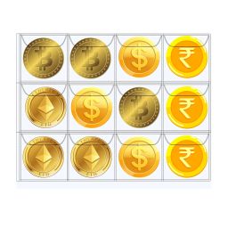 SPS Coin Collection Album – 240 Pockets | Holds Small & Large Coins | 14 Sheets | Premium Storage for Collectors | Red image 2