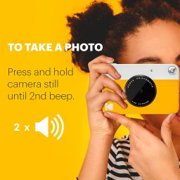 Kodak PRINTOMATIC Digital Instant Print Camera (Grey), Full Color Prints On Zink 2x3 Sticky-Backed Photo Paper - Print Memories Instantly image 3