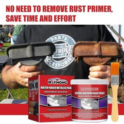 Newvent Rust Remover Agent With Brush | Rust Stopper paint Water-Based Metallic Paint (pack Of 1) image 1
