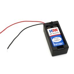 Electronicspices (Pack of 2) 9V Battery Holder with ON Off Switch Black Cover Lead Wires 9V Battery holder image 4