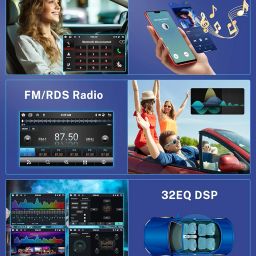 6G+128G 8 Core Android 13 Car Stereo Car Radio for Toyota Corolla ex 2007-2012 Wireless Carplay DSP-36, Rimoody 9'' Touchscreen GPS WiFi Bluetooth FM/RDS Mirror Link 59-UI Themes Backup Camera image 4