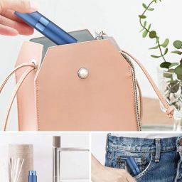 Fennec Mart Portable 10ml Mini Perfume Atomizer Bottles Refillable Travel Spray Bottles for Men & Women – Includes 2 Types of Refill Tools Empty Pocket-Sized Containers (Blue) image 4