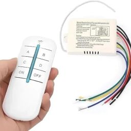 Lighting Hub 4-Way Digital Switch On/Off 220V-240V Light Digital Rf Remote Control Remote-Control Wireless For Wall Switch Pack of- (2) image 2