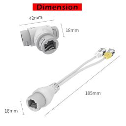 POE T Multiplexer Splitter, Poe Synthesizer Separator Converter Cable Connector, PoE Injector Power Over Ethernet for CCTV System up to 100M POETSP image 5