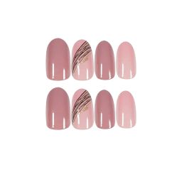 Buddy Jelly Trends Premium Designer 24pcs Stick-on Nails set, with Easy Glue Tab application, Nails are Reusable & Unbreakable (AD5430) image 2
