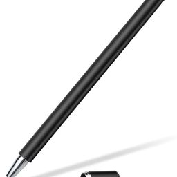 Stylus Touch Screen Pen Fiber Tip Compatible with HMD Vibe, Aluminum Lightweight Black image 1