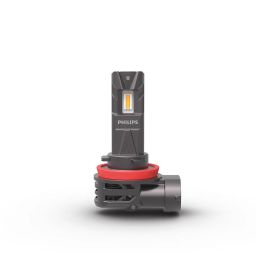 Philips WeatherVision LED car headlight bulb (H8/H9/H16-Fog), ultra-compact direct-fit, Halogen color match, easy install, LED performance, 3500K, set of 2 image 1