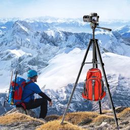 Tripod Stand for Mobile Phone and DSLR Camera for Best Video Recording Shoot 360 Rotaion 61 Inch (5 Feet) Suitable for iPhone image 2