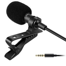 Mic Lapel Collar Mic Voice Recording Filter Microphone for Singing YouTube Smartphone and Vlogging image 1