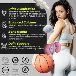 HEALTH VEDA ORGANICS PRIVATE LIMITED Potassium Citrate,800 MgI60 Veg TabletsISupport Nerve,Muscle,Joint&Bone HealthIHelps Manage Electrolytes|For Both Men&Women image 4