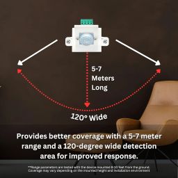 Motion Activated Day Night Sensor for Parking, Balcony & Common Areas | Photocell Sensor Switch | Wall Mount | Power Saving | Night Mode Enabled | Max Load: Upto 500W image 4