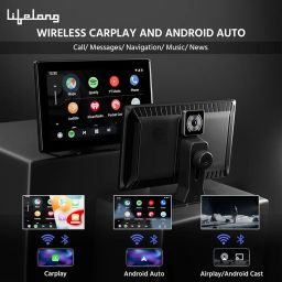 Lifelong 9-Inch Car Display Screen with in-Built Dashcam| Wireless carplay and Android Auto | Car infotainment System | Car Stereo | Music System with Bluetooth & Voice Control | Easy Installation image 4