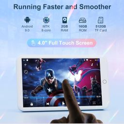 MECHEN Bluetooth MP3 Player WiFi MP3 Player MP4 Music Player with Spotify, Amazon Music, Deezer, Audible, 4" IPS Touchscreen, Android Player with Speaker, Radio image 1